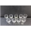 Image 2 : (9) Belfor Crystal  Stemware Glasses