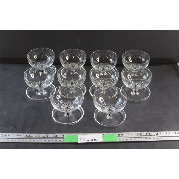 (10) Belfor Crystal  Stemware Glasses