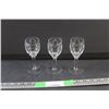 Image 1 : (3) Belfor Crystal  Stemware Glasses