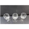 Image 3 : (3) Belfor Crystal  Stemware Glasses