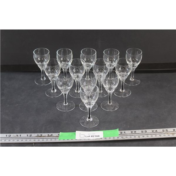 (13) Belfor Crystal  Stemware Glasses
