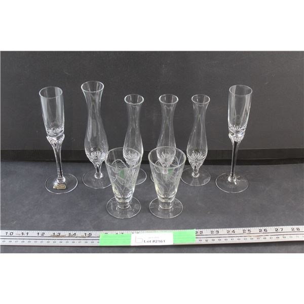 (8) Belfor Crystal  Stemware Glasses