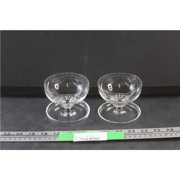 (2) Belfor Crystal  Stemware Glasses