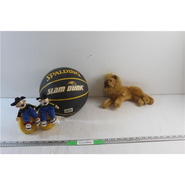 Basketball, Lion and Wrangler Plush Toys