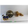 Image 1 : Basketball, Lion and Wrangler Plush Toys