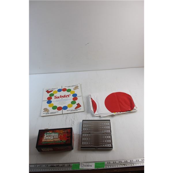 Twister, Backgammon and The All Canadian Trivia Board Games