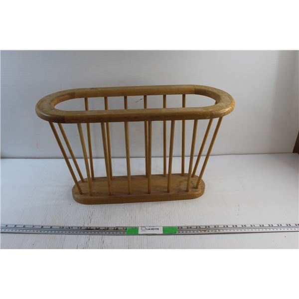 Wooden Magazine Rack