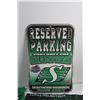 Image 2 : Saskatchewan Roughriders Flags, Car Plate Frame and Parking Sign