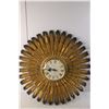 Image 3 : Plastic MCM Starburst Wall Clock- 23.5"