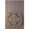 Image 2 : White Wood Wall Art Piece 15.5"