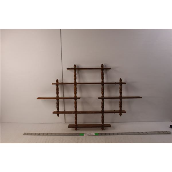 Wooden Wall Display Shelf 17" Tall x 25.75" Wide