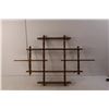 Image 2 : Wooden Wall Display Shelf 17" Tall x 25.75" Wide