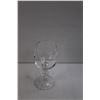 Image 2 : (4) Port Glasses & Glass Decanter 12" Tall