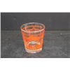 Image 4 : (6) Dominion Glass Canadian Orange and Gold Old Fashion Glasses, (5) Dessert Dishes