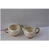 Image 2 : (5) Tea Set Items- Pot, (2) Creamers, (2) Sugar Bowls-Ellgreave & Old Foley
