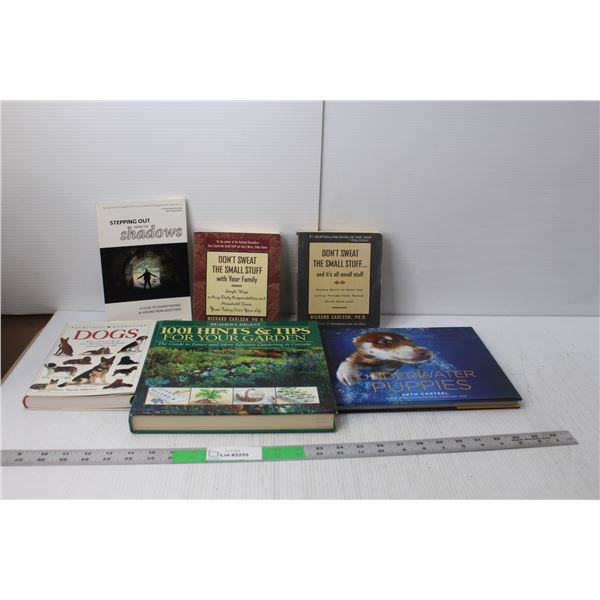 (6) Books- Gardening, Dogs, Don't Sweat the Small Stuff