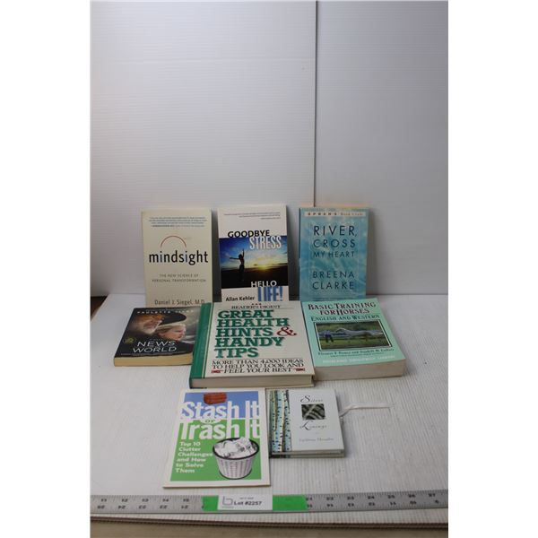 (8) Books- Horse Training, Stress Management, Misc.