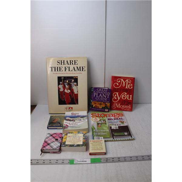 (9) Books- Canadian Plant Guide, Positive Thinking, Olympics, Misc.