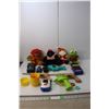 Image 1 : Vintage Toy Lot- Garfield, Sesame Street, Monkeys in a Barrel, Misc.