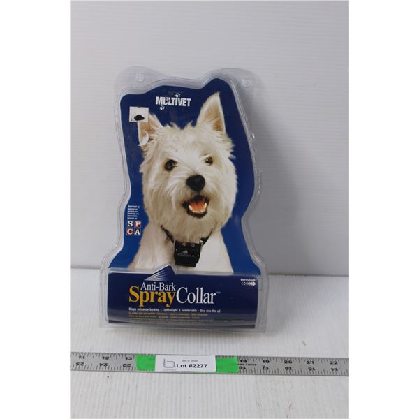 Multivet Anti- Bark Spray Collar NIB