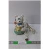 Image 1 : Ceramic Teddy Bear Lamp 6.5" Tall, Working