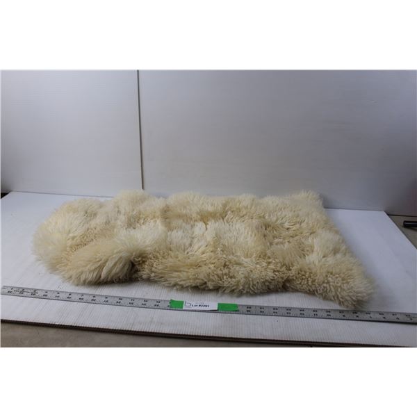 Vintage Faux Rug 30" Long x 18" Wide