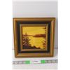 Image 1 : Sunset Framed Wall Painting 9.75"