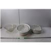 Image 1 : (2) Corningware Casseroles w/ Lids, Glass Bowl