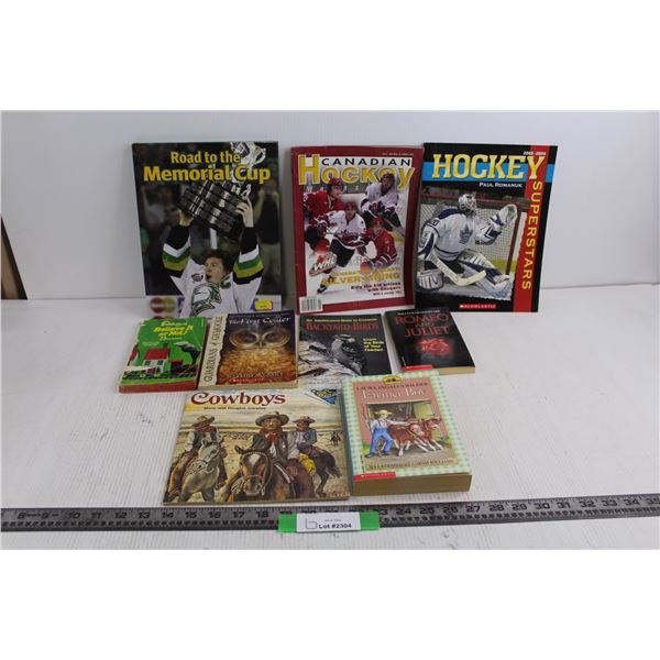 Assorted Books & Magazines (Road to the Memorial Cup, Romeo & Juliet, Cowboys)