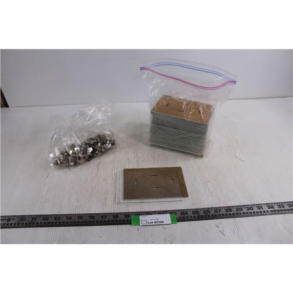 (22) 4 x 6 Inch Glass Frames & Metal Clips