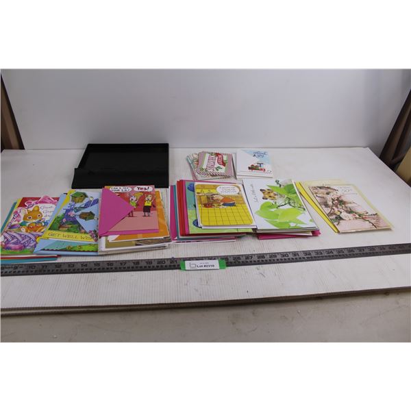 Assorted Greeting Cards (NIB), Plastic Office Tray