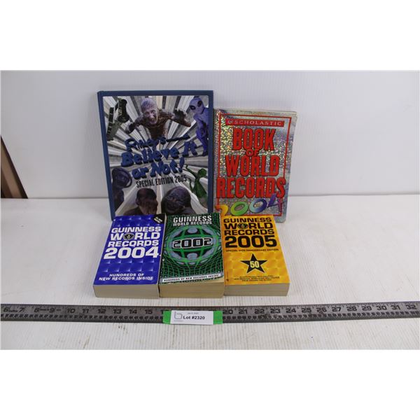 (5) Books (Guinness World Records, Ripley's Believe It or Not)