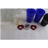 Image 4 : Assorted Glass Ware (5 - Wine Glasses, Set of 6 Drinking Tumblers, 2 Mike's Hard Margarita Glasses, 