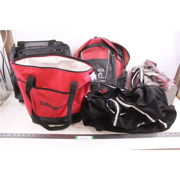 (5) Assorted Totes (Safeguard Thermal, 31 Travel, Merck Tote, IVECCS Backpack, Glassware Tote)