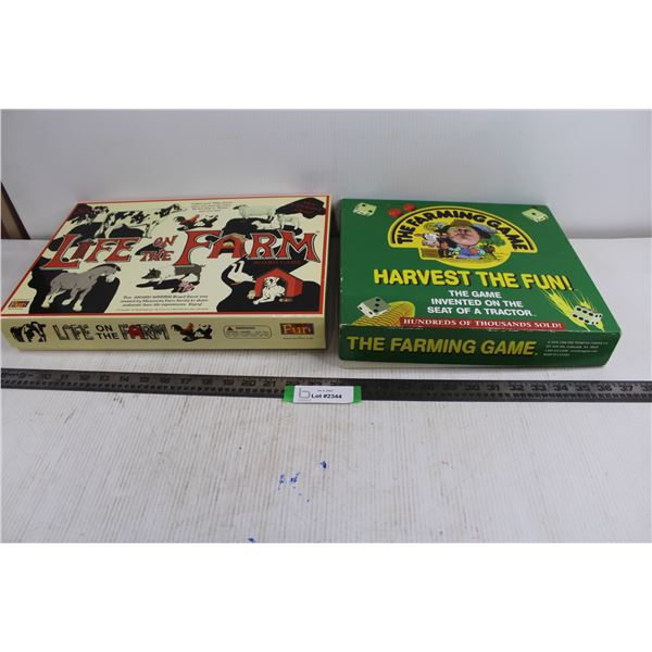 (2) Board Games (Life On the Farm, The Farming Game)