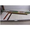 Image 1 : * Iron Horse 102" Saw Guide, (2) Carpenter's Squares, Wooden 3 foot Ruler