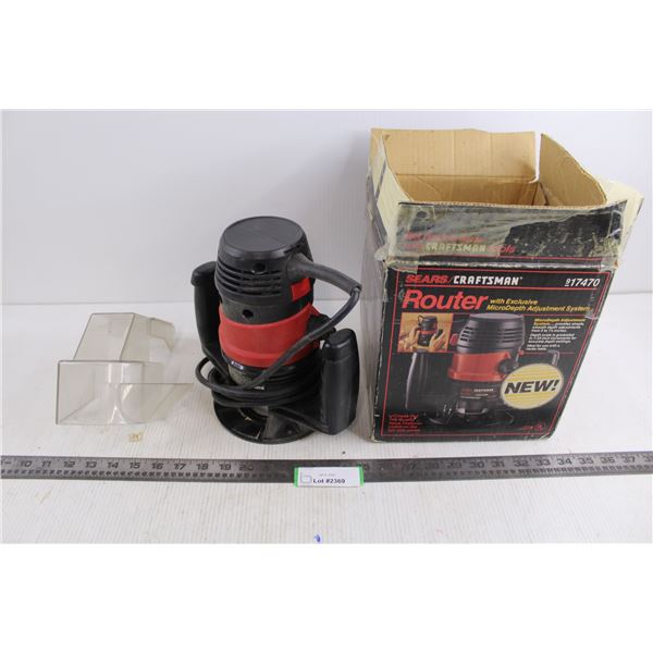 Sears Craftsman 1-1/8 HP Router - Working With Guard