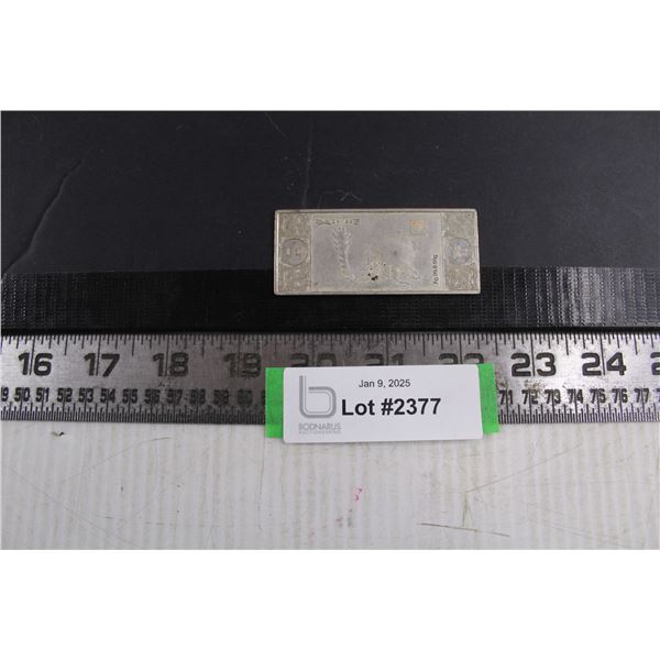 Chinese Silver Ingot (Cannot Guarantee Authenticity)