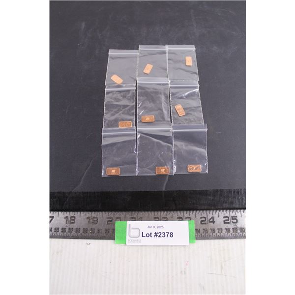 (9) Copper Ingots (Cannot Guarantee Authenticity)