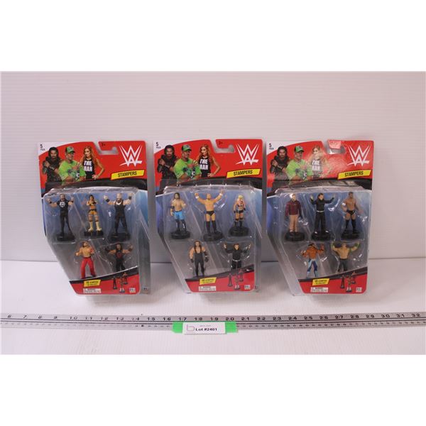 (3) WWE Stampers Collections - NIB - Assorted