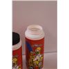 Image 3 : (5) Simpsons Retro Water Bottles (One Missing Lid)