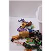Image 2 : Lot: Children's McDonalds Toys, Wooden Toy, Misc. in Storage Container