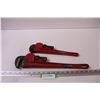 Image 1 : (2) All-Trade Pipe Wrenches - 14" & 18"