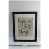 Image 1 : Framed Enjoy the Little Thing Quote Art 20'' x 16''