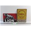 Image 1 : Lion and Shell Motorsport Signs 12'' x 8''