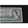 Image 2 : Canadian One Dollar Bill - 1954