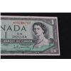 Image 2 : Canadian One Dollar Bill - 1954
