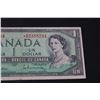 Image 3 : Canadian One Dollar Bill - 1954