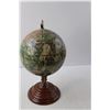 Image 3 : Vintage Globe with Wood Base 15.5" Tall x 9" Wide