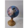 Image 2 : Miniature Globe with Wood Base 11" Tall x 6" Wide